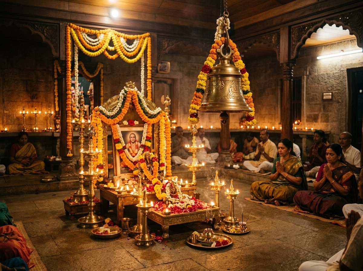 Spiritual Hall at Bharat Sevashram Sangha Puri